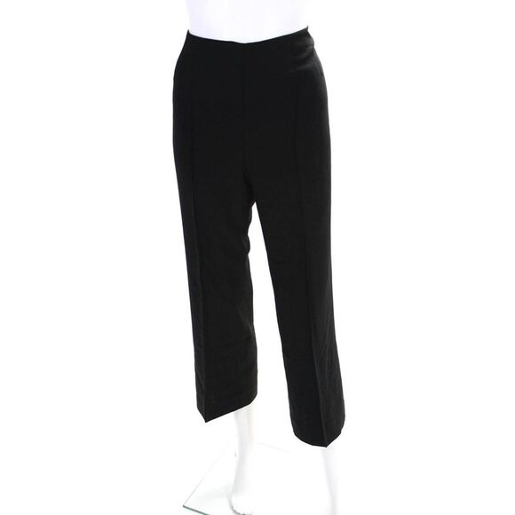 Serge & Real Womens Mid Rise Tapered Pleated Ankle Pants Black Size 4 - Picture 1 of 5